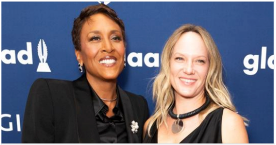 Robin Roberts and her long-term partner Amber Laign have married in a backyard ceremony