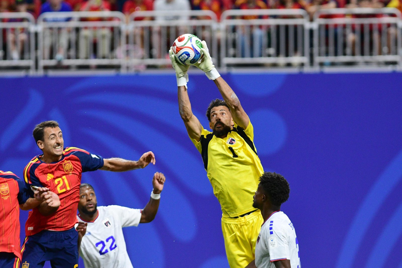 Vozinha during the FIFA World Cup 2026 Group H match between Spain and Cape Verde at Atlanta Stadium on June 15 in Georgia.