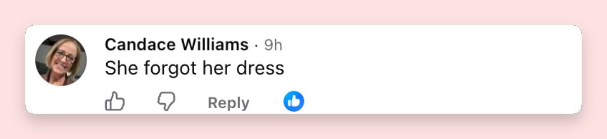 Another commenter turned Kidman's hotel attire into a blunt joke after the new images circulated online. The reaction reflected how quickly her clothing became almost as discussed as her encounter with Reinstein.