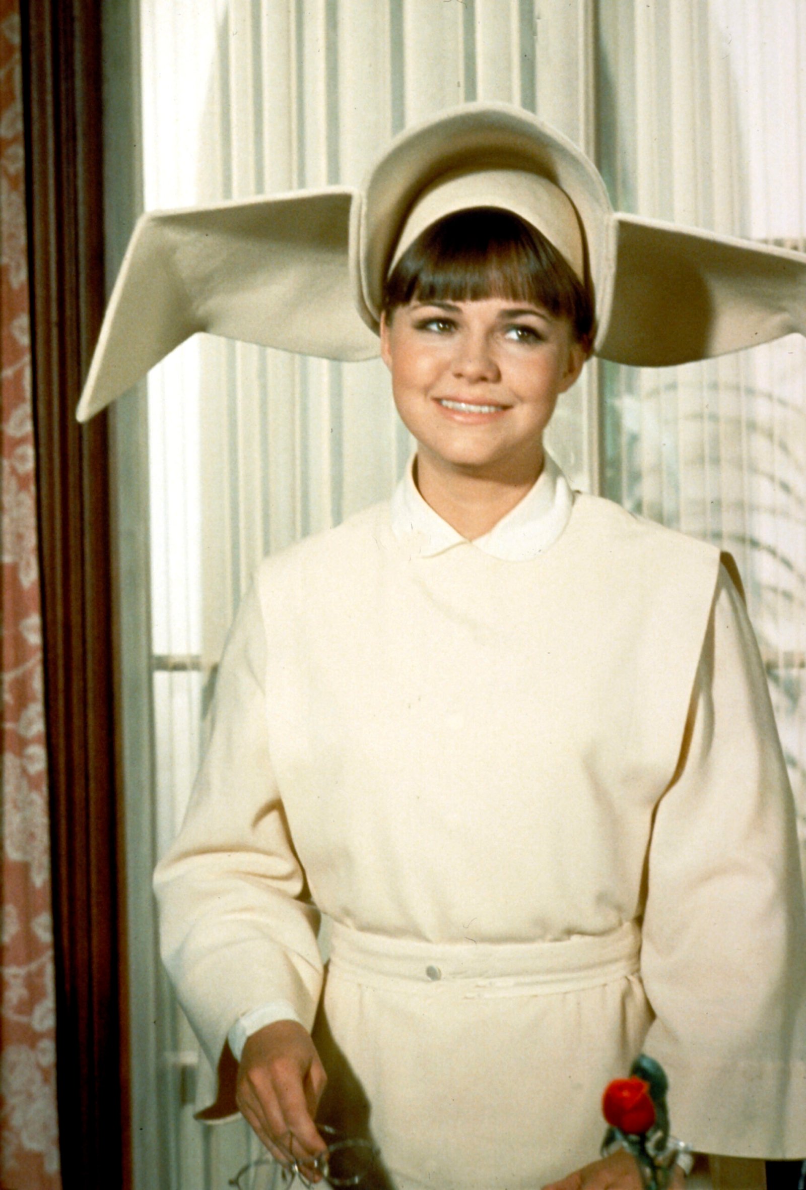 Sally Field as Sister Bertrille in the TV show "The Flying Nun" on September 17, 1969