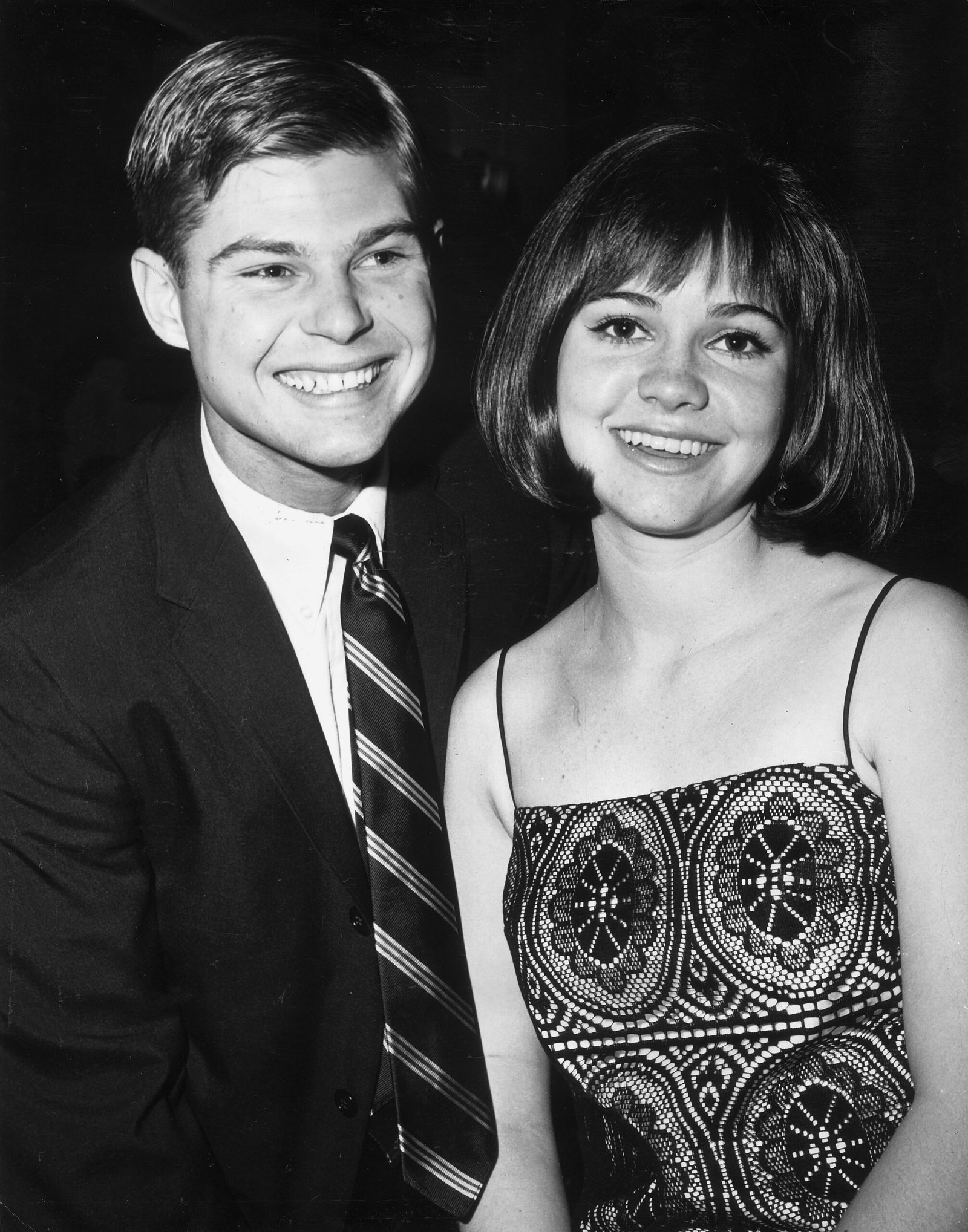 A portrait of Steven Craig and Sally Field, 1965