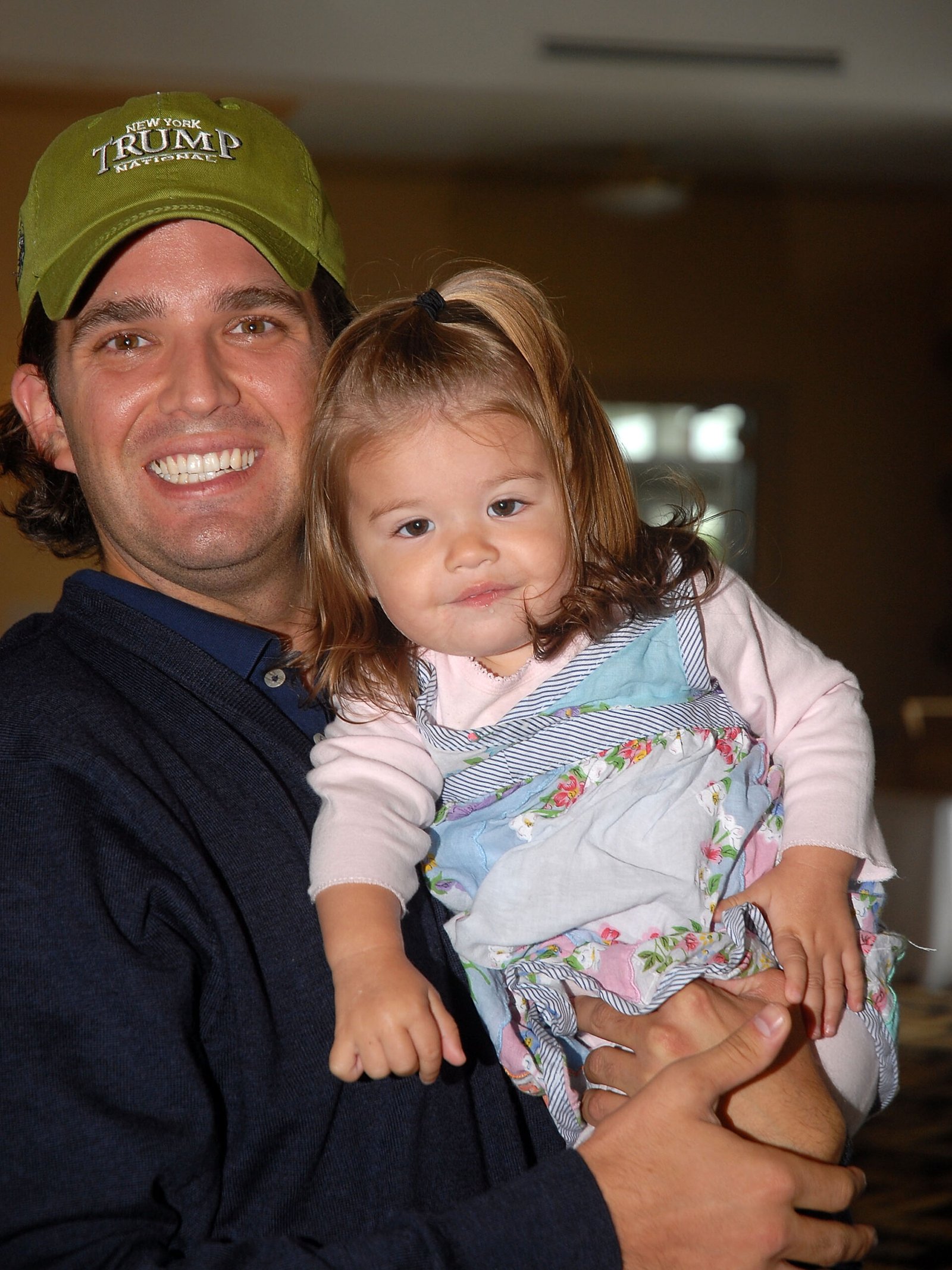 Donald Trump Jr. and his 16 month old daughter Kai Madison Trump attend the 2008 Eric Trump Foundation Golf Outing at the Trump National Golf Club on September 16, 2008 in Westchester, New York