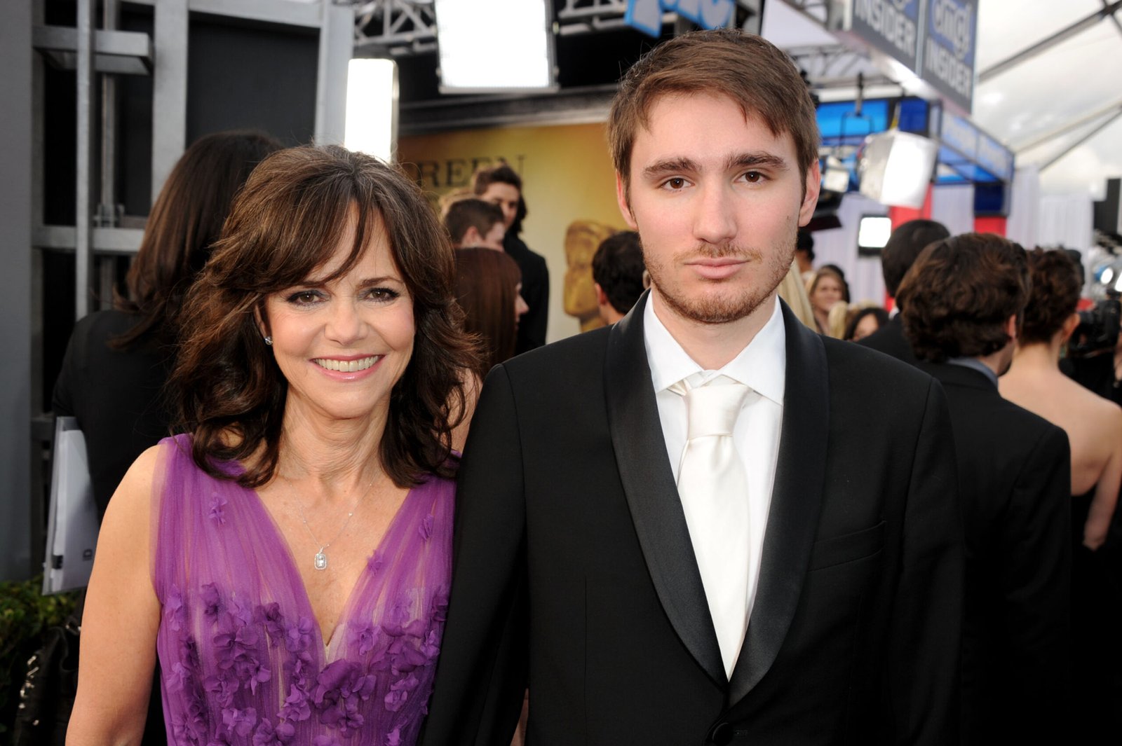 Sally Field and her son Samuel Greisman attend the 19th Annual Screen Actors Guild Awards at The Shrine Auditorium on January 27, 2013 in Los Angeles, California