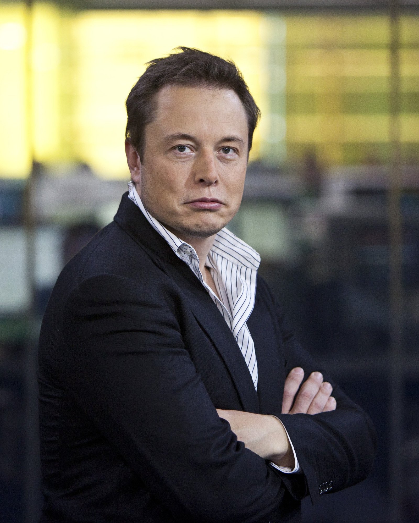 Elon Musk, poses for a photograph during a break in a Bloomberg Television interview in New York, U.S., on Friday, Sept. 21, 2012.